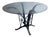 French Art Deco Wrought-Iron and Glass Dining Table, 1930 For Sale