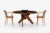 Arthur Espent Carpenter Three Leg Table Walnut Dining Table 1960 For Sale - Image 4 of 12