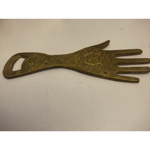 Large Brass Bottle Opener, 1950s For Sale - Image 3 of 10