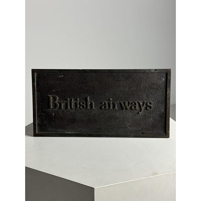 Vintage British Airways Plaque, 1970s For Sale - Image 9 of 18