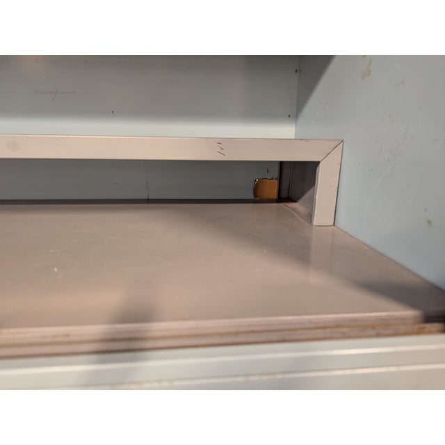 Green 1950s French Office Cabinet For Sale - Image 8 of 11