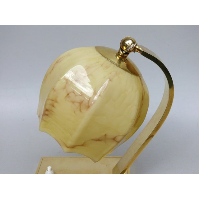 Vintage Bauhaus Bedside Lamps in Brass, 1920s, Set of 2 For Sale - Image 16 of 18