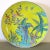 Ceramic Antique Yellow Hand Painted Japanese Porcelain Dogwood Bird of Paradise Plate For Sale - Image 7 of 7