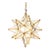 Matthew Izzo Home 15" Clear Glass Moravian Star Pendant Light With Brass Trim For Sale