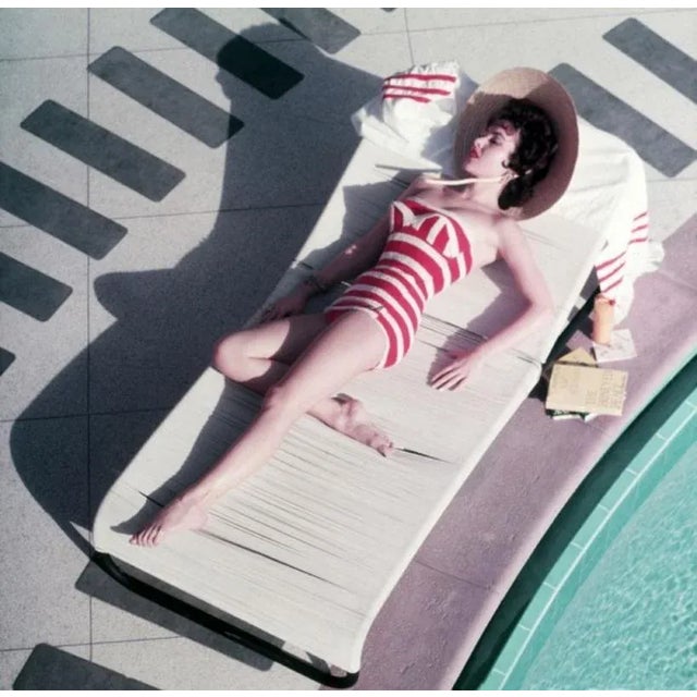 Mara Lane At The Sands 1954 by Slim Aarons Slim Aarons Limited Estate Edition Austrian actress Mara Lane lounging by the...