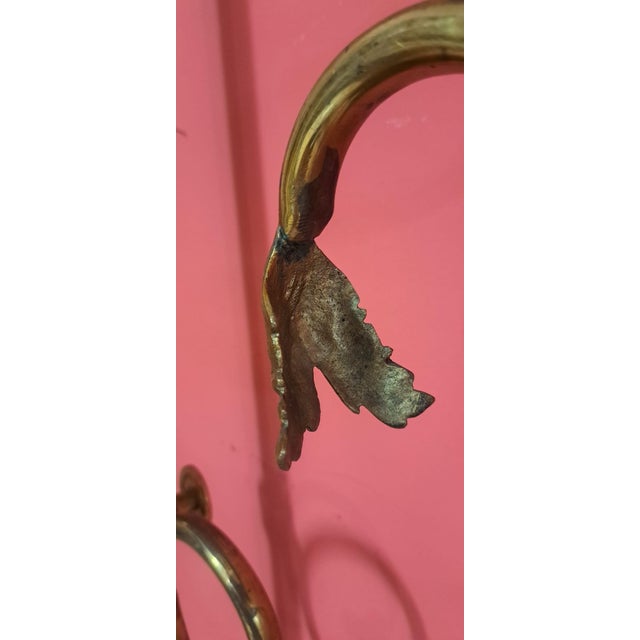 Antique Brass Headboard, 1930 For Sale - Image 13 of 14