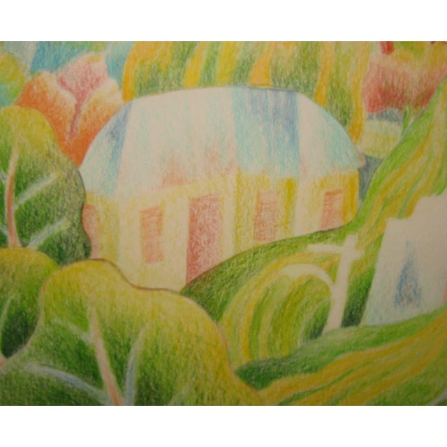Stonehenge Modernist Drawing by Blair Lent For Sale In Boston - Image 6 of 11