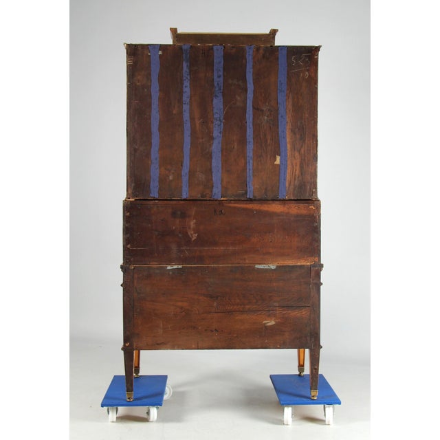 18th Century Louis XVI German Marquetry Secretaire, 1790s For Sale - Image 13 of 18