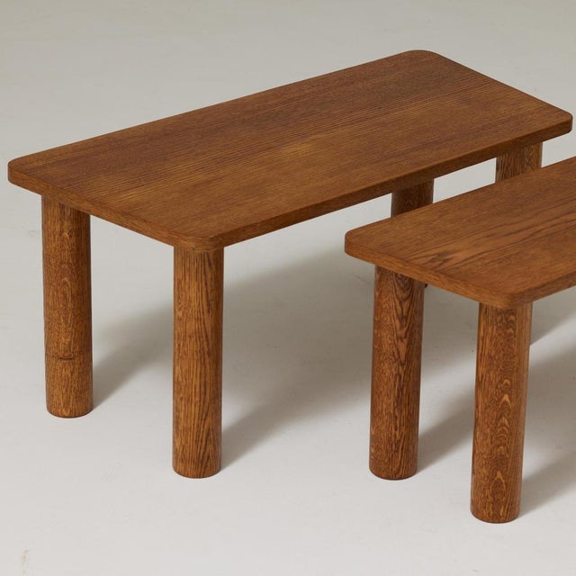 Mid-Century Modern Wood Coffee Tables, 1950, Set of 2 For Sale - Image 9 of 18