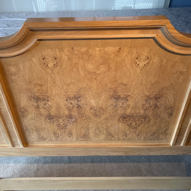 Hollywood Regency 1990s Drexel Heritage Corinthian Collection - Queen Headboard For Sale - Image 3 of 7