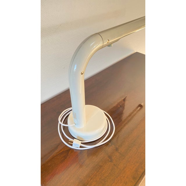 1970s White Tube Desk Lamp by Anders Pehrson for Atelje Lyktan, 1970s For Sale - Image 5 of 17