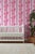 Not Yet Made - Made To Order Chinoiserie Shenanigans Toile Grasscloth Wallpaper by House Party | Cherry Blossom Pink | 8 Yards For Sale - Image 5 of 8