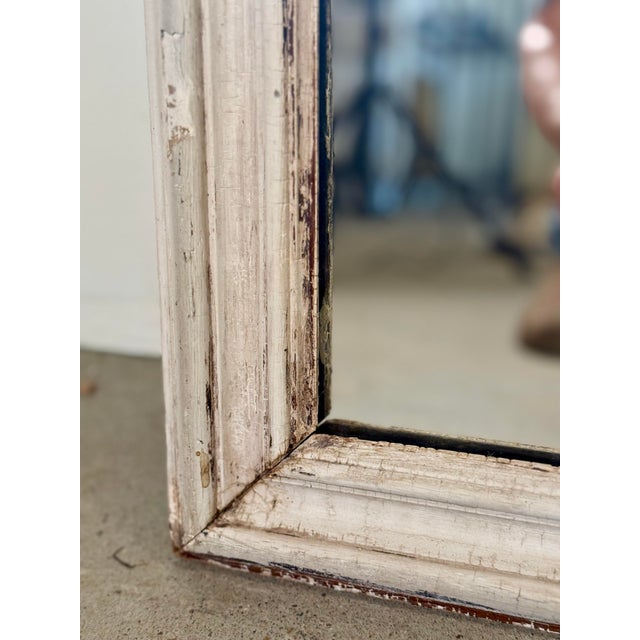 French Antique French Stripped Louis Philippe Mirror For Sale - Image 3 of 6
