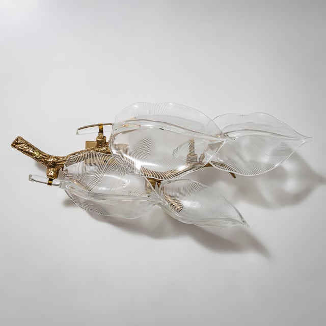 Transparent Large Wall Lamp by Franco Luce, Italy, 1970s For Sale - Image 8 of 8