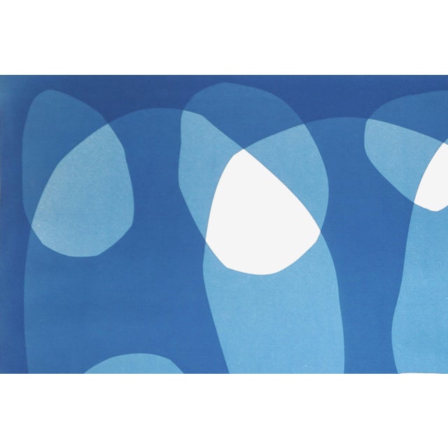 Paper 2026, Organic Minimalist, Modern Printmaking, Under the Abyss, Handmade Cyanotype Monotype on Watercolor Paper by Kind of Cyan For Sale - Image 7 of 8