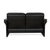 Black Erpo City Leather Two-Seater Sofa For Sale - Image 8 of 10