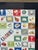 Vintage 1950’s Framed Calories Handkerchief For Sale - Image 4 of 7