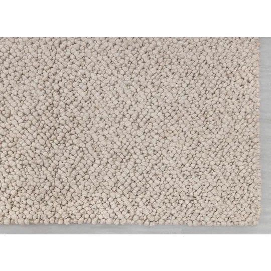 Mid-Century Modern Chunky Wool Felted Nordic Flatweave Rug in Ivory and Cream, 2.5x8 Ft. For Sale - Image 3 of 12
