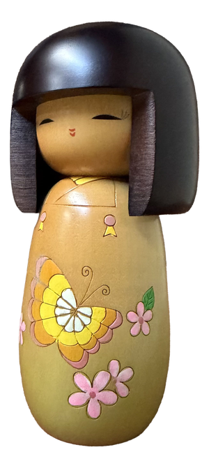 Sōsaku Kokeshi Chōchō by Fujikawa Masae, 1990s