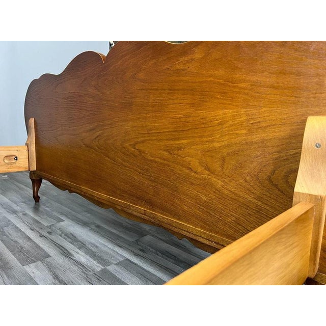 Vintage French Louis XVI Double Bed Frame with Bedside Tables For Sale - Image 13 of 14