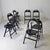 1960s Tric Folding Chairs in Black Lacquered Beech by Achille & Pier Giacomo Castiglioni for Bernini, 1960s, Set of 8 For Sale - Image 5 of 10