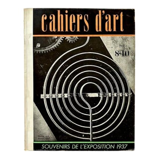 Vintage Original 1937 Cahiers D’Art: Souvenirs De L’Exposition For Sale