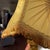 Mid-Century Modern Geometric Amber Acrylic Glass Table Lamp with Hollywood Regency Lampshade, 1960s For Sale - Image 14 of 18