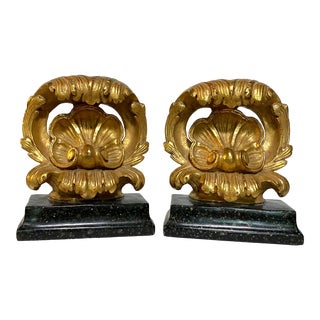 1930s Borghese Corinthian Gold Gilt Bookends - a Pair For Sale