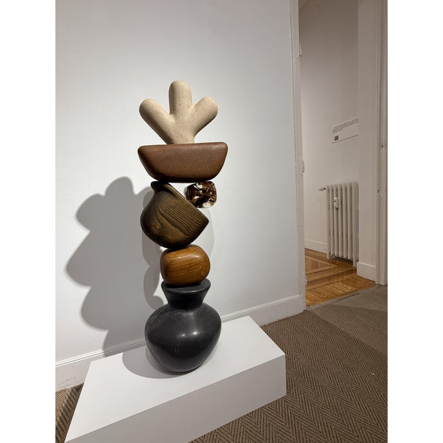 Early 21st Century Rubén Sánchez, Mini-Brut, 2025, Oak, Chestnut & Marble For Sale - Image 5 of 7