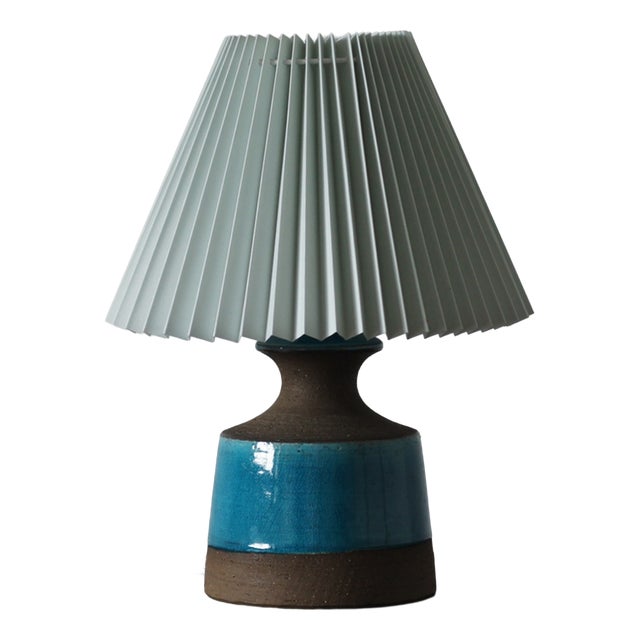 Vintage Ceramic Table Lamp, Denmark, 1960s For Sale
