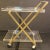 1960s Circa 1960s English Lucite, Chrome, and Brass Rolling Bar Cart For Sale - Image 5 of 5