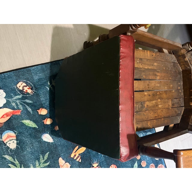 Coffee Stickley Bros. Co Grand Rapids Mission Oak Cane-Back Rocking Chair For Sale - Image 8 of 11
