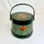 1950s Vintage Gustavian Rustic European Farmhouse Tole Hand Painted Wooden Sap Bucket For Sale - Image 4 of 14