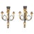 Gold Gilt Louis XVI Directoire Style Ebonized Wall Sconces - A Pair For Sale - Image 8 of 8