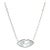 Mid 20th Century Hot Lips Necklace Diamond Mother of Pearl 18 Karat White Gold Chain For Sale