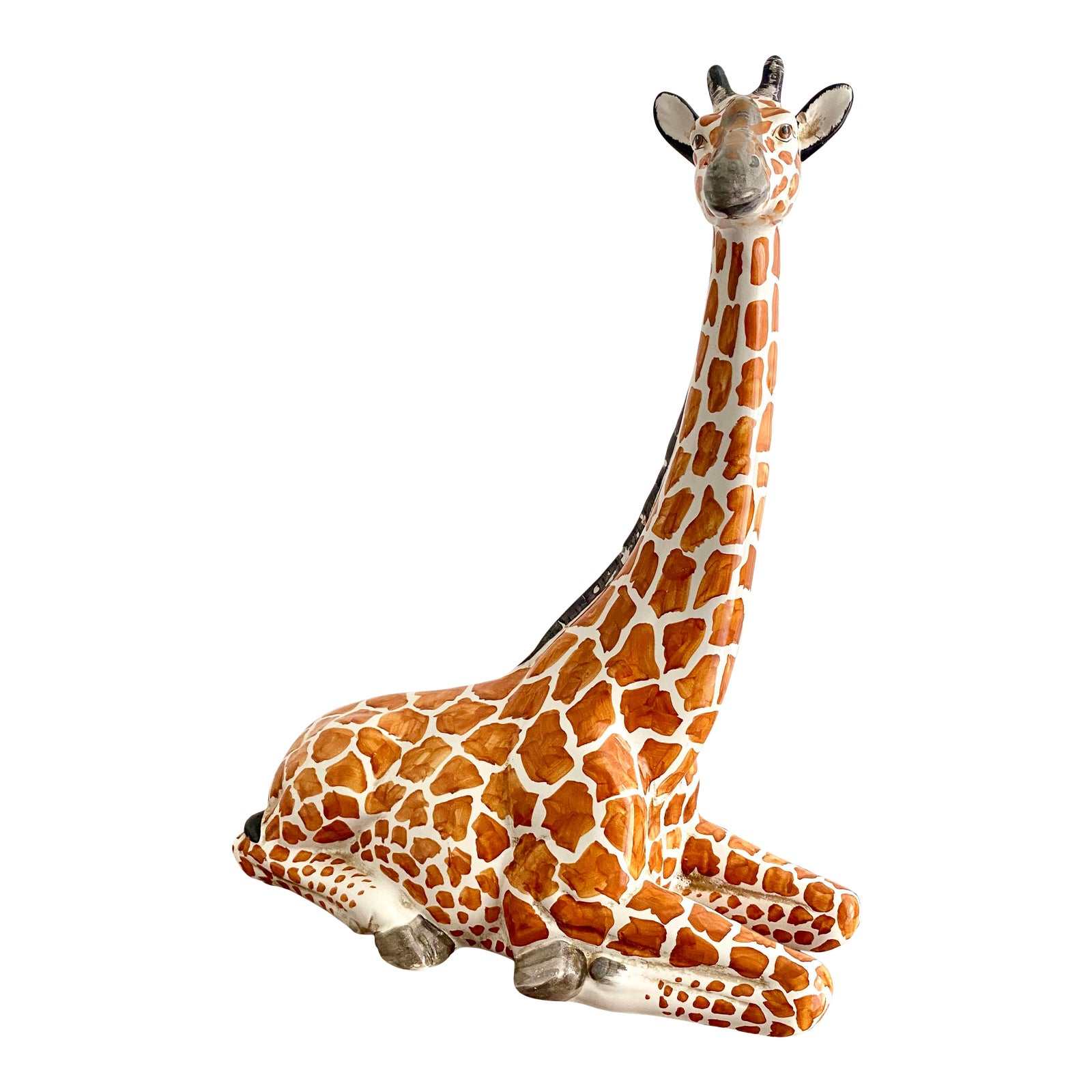 Palm Beach Fab Large Italian Giraffe Statue Chairish