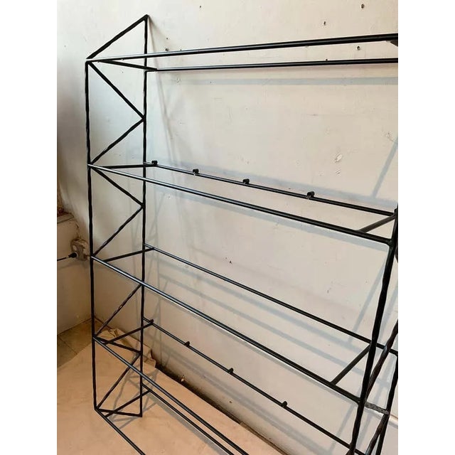 1990s Steel Wall Mounted Shelves - a Pair For Sale - Image 10 of 10