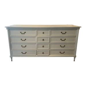 68" Finished 9 Drawer Vintage Dresser
