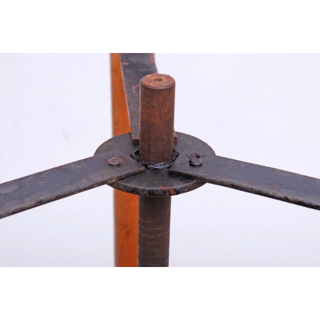 Vintage Height Adjustable Workshop Stool, 1950s For Sale - Image 9 of 10