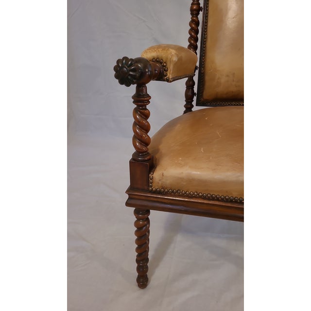 Late 19th Century French Louis XIII Armchair For Sale - Image 4 of 5