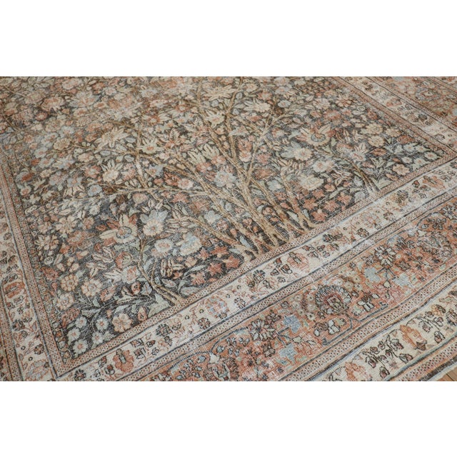 Brown Antique Zabihi Collection Persian Doroksh Rug - 9'10" x 14'4" For Sale - Image 8 of 9