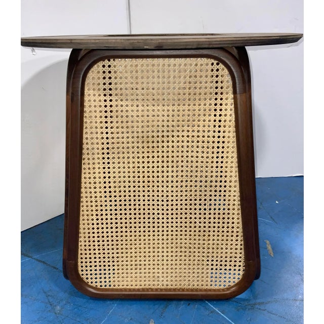 Baker / McGuire Organic Modern Caned Wood Dining Table Base Chairish