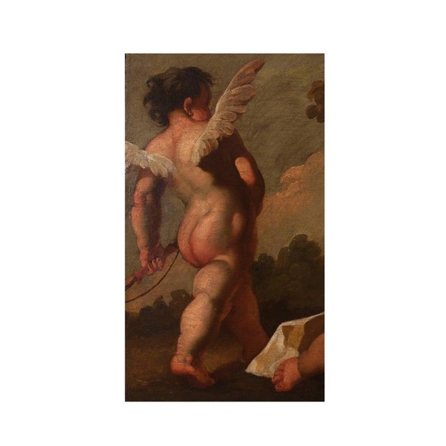 Gaspare Diziani, Cupids at Play, Oil on Canvas, 18th Century, Framed For Sale - Image 3 of 10