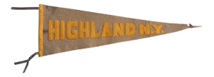 Antique Highland Ny Felt Flag
