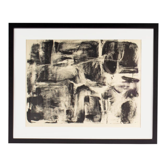 Abstract Lithograph Print by Joan Farrar For Sale
