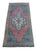1970s 1970s Low Pile Hand Knotted Turkish Rug Faded Mat Kitchen Bathroom Decor Doormart- 19'' X 40'' For Sale - Image 5 of 13