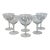 Vintage 1960s Twist Stem Glass Coupes by Seneca, Set of 6 For Sale