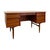 Vintage Mid Century Modern Danish Teak Executive Desk With Rear Bookshelf. For Sale - Image 10 of 13