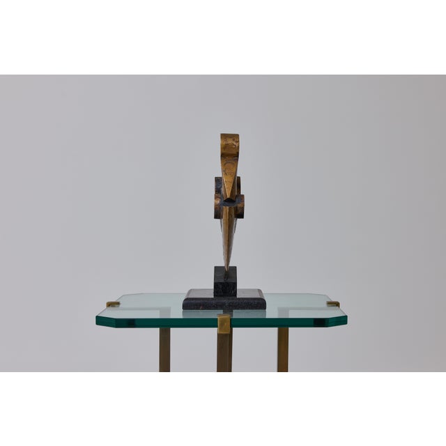 Giuseppe Pulvirenti, Abstract Sculpture, 1978, Bronze on Marble Base For Sale - Image 9 of 13