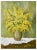 Gina Ceccagnoli, Mimosas, Oil Tempera on Canvas, 1996 For Sale